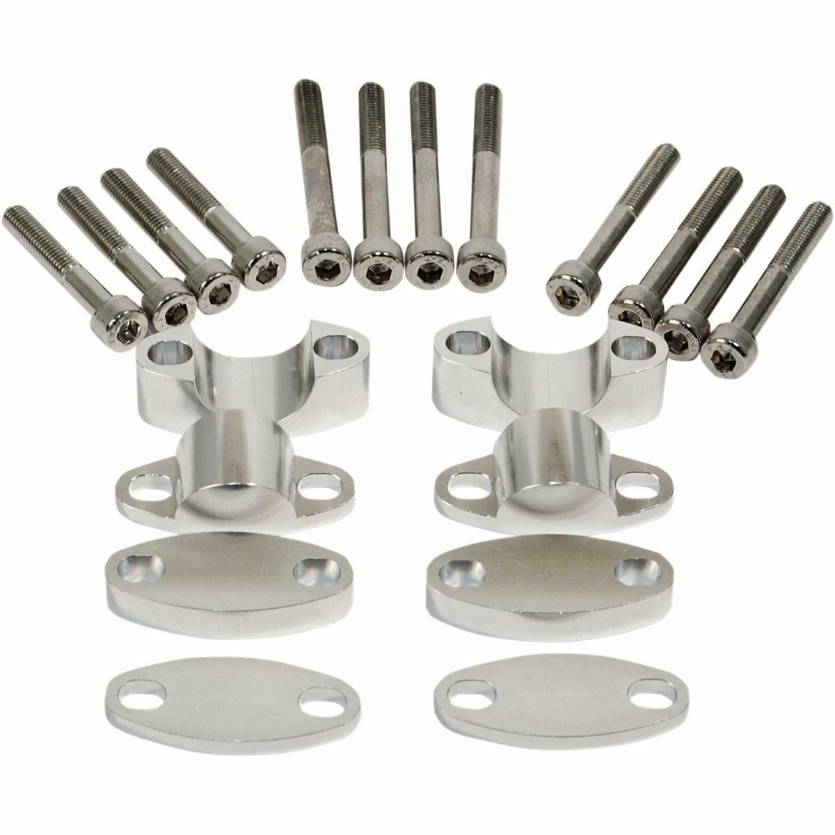 Emgo - 23-09370 - Handlebar Riser Kit for 7/8in. Bars, Aluminum