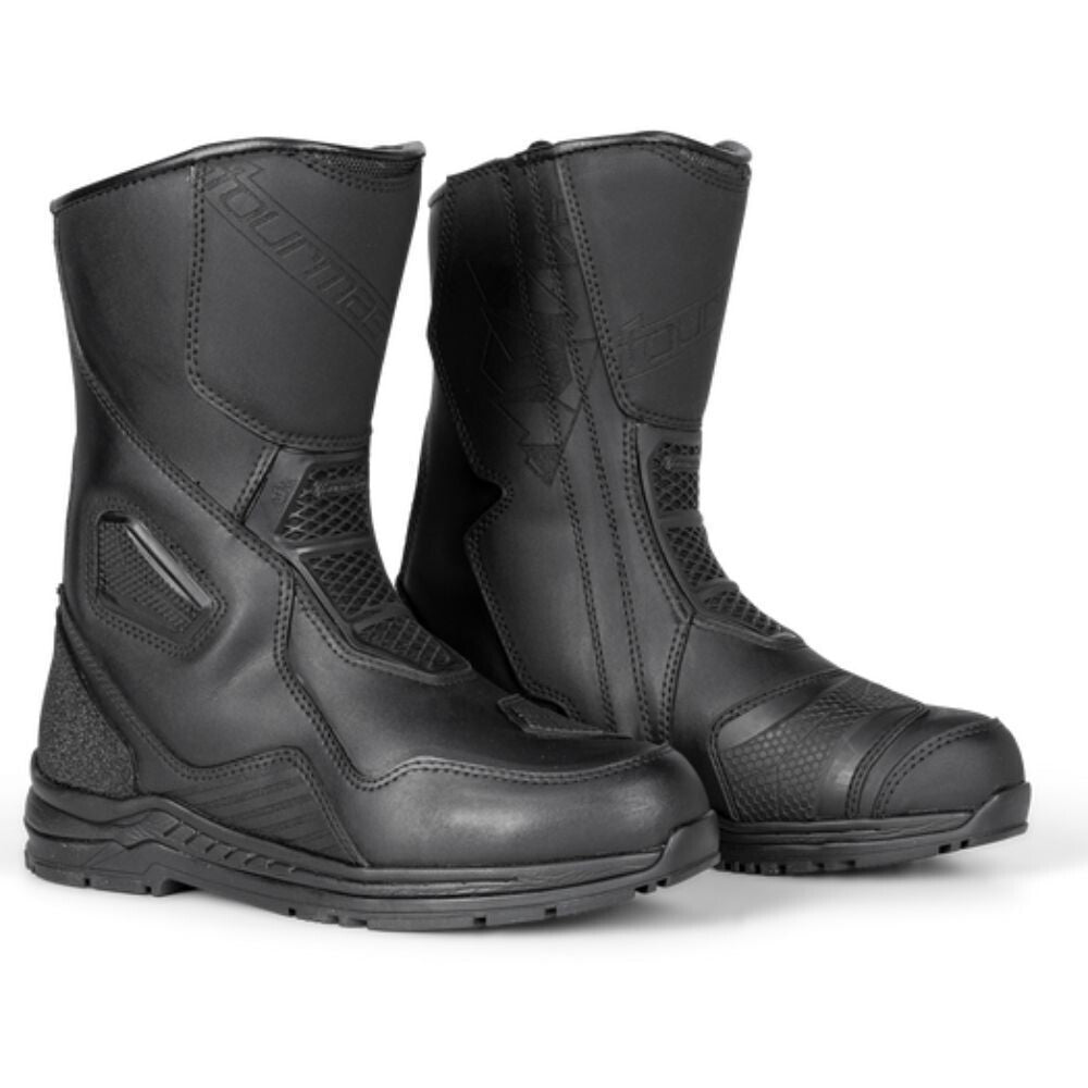 Tourmaster Helix Womens Lightweight Black Touring Motorcycle Riding Boots Size 9