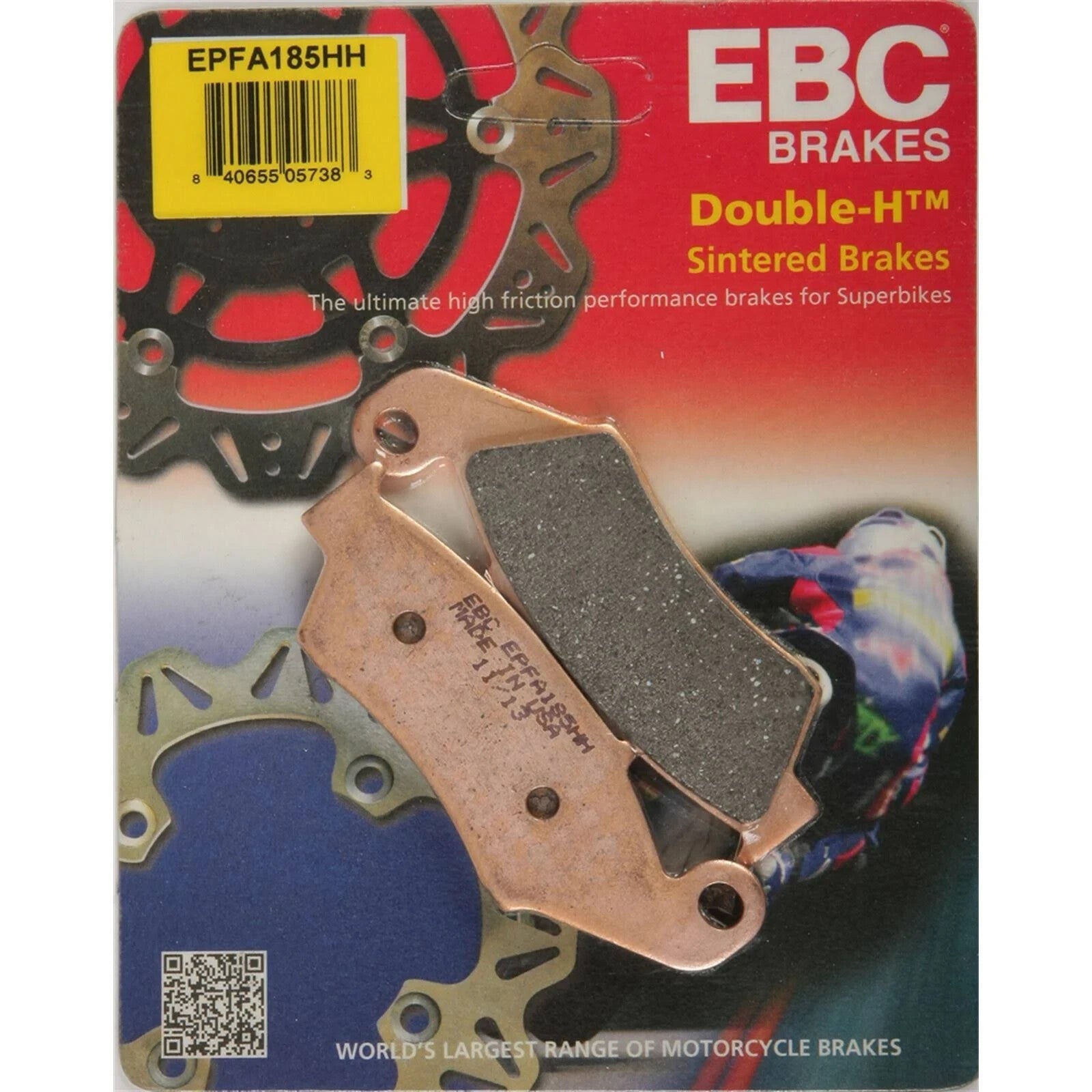 EBC - EPFA185HH - EPFA Series Sintered Brake Pads