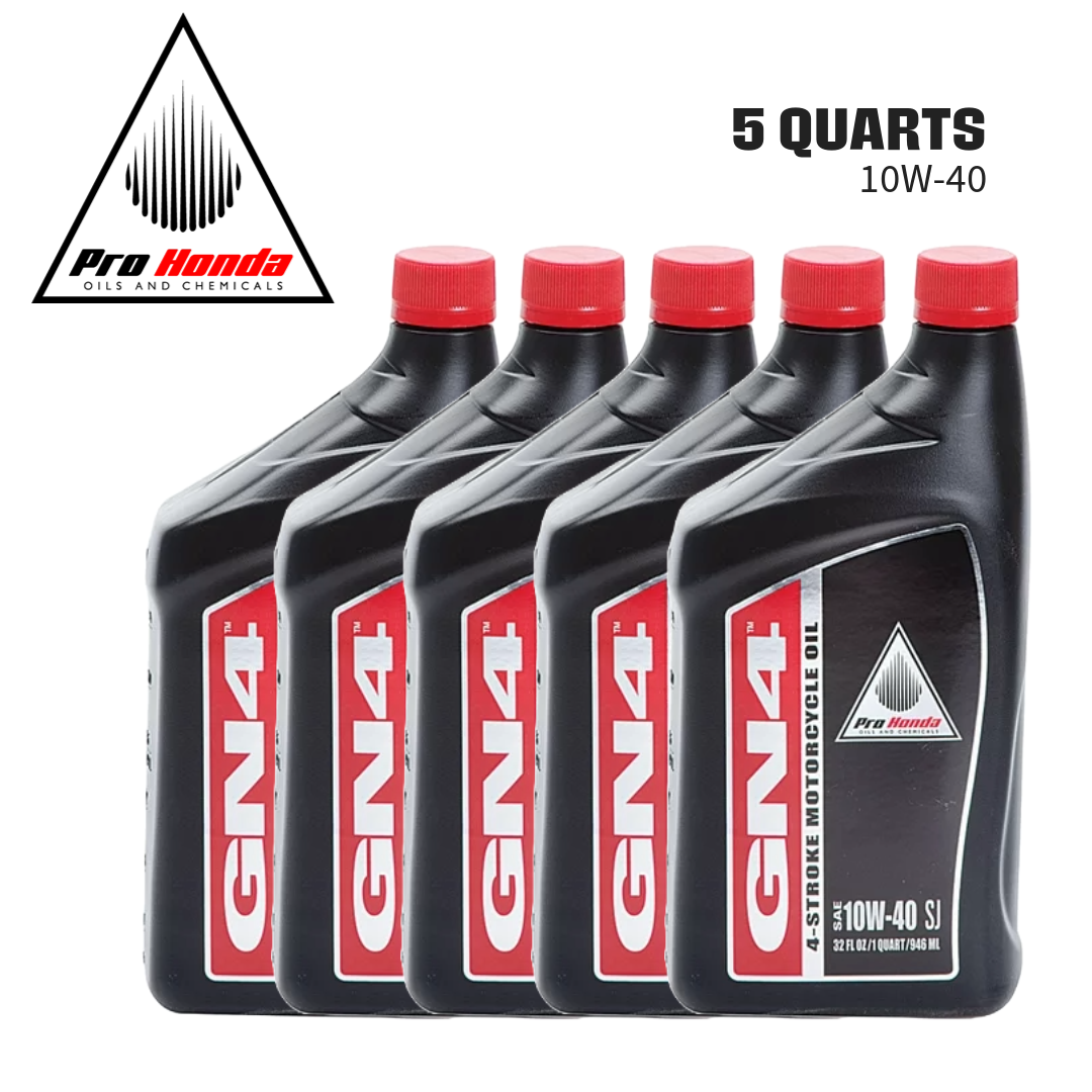 GN4 PRO Honda Oil 10w-40 SJ 4 stroke MOTORCYCLE OIL (5 QUARTS)