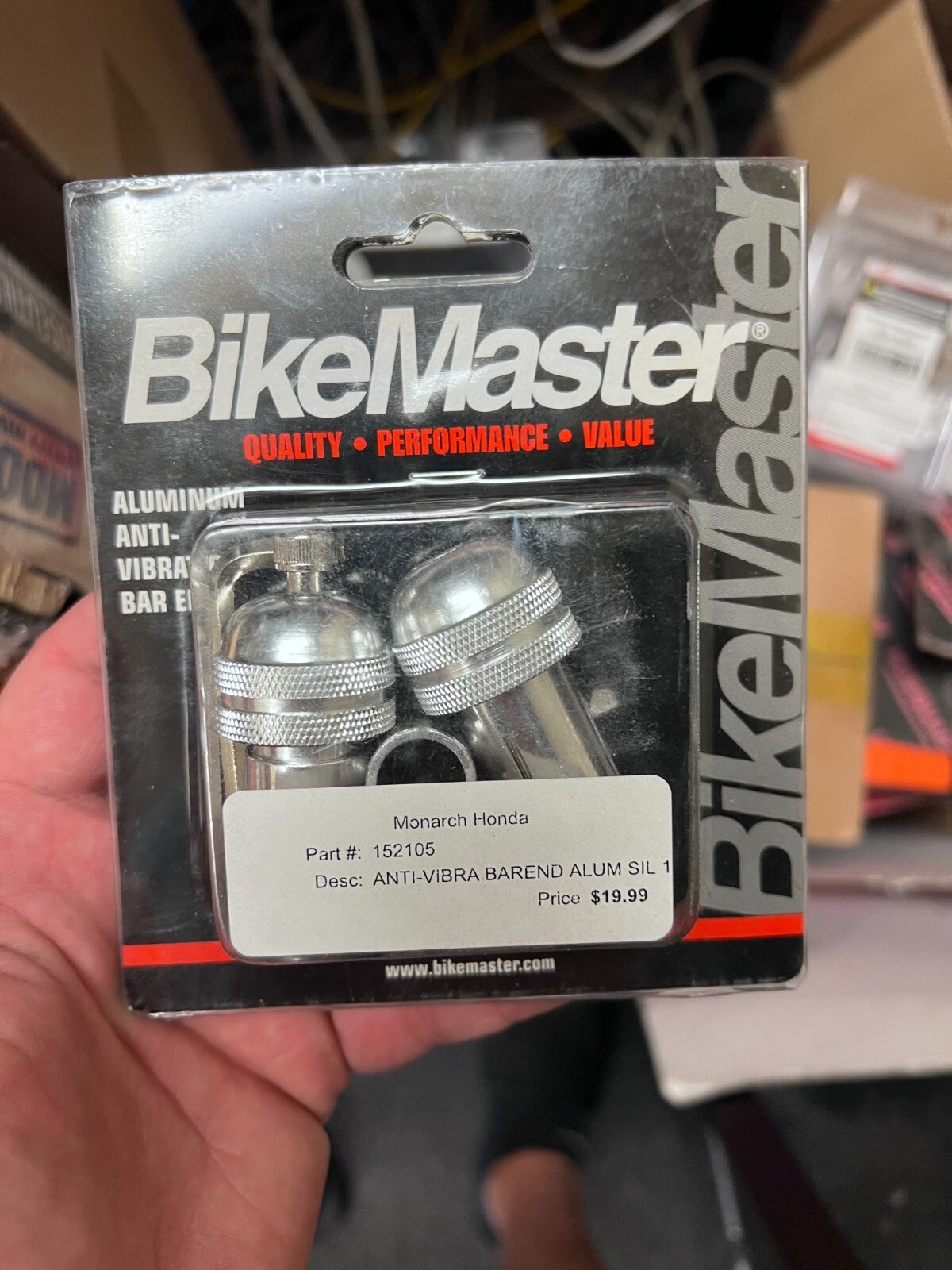 bikemaster anti-vibra barend aluminum Silver 152105