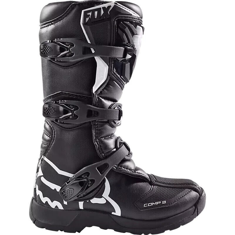 NEW FOX RACING COMP 3 BOOTS 18238-001-5, SIZE Y5
