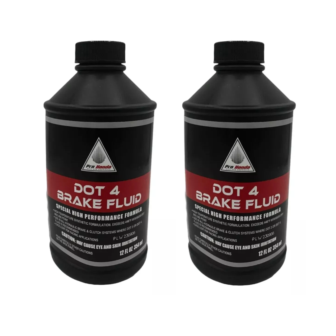 PRO HONDA DOT 4 Brake Fluid (12 FL OZ) 08203-0004 (2 PACK)