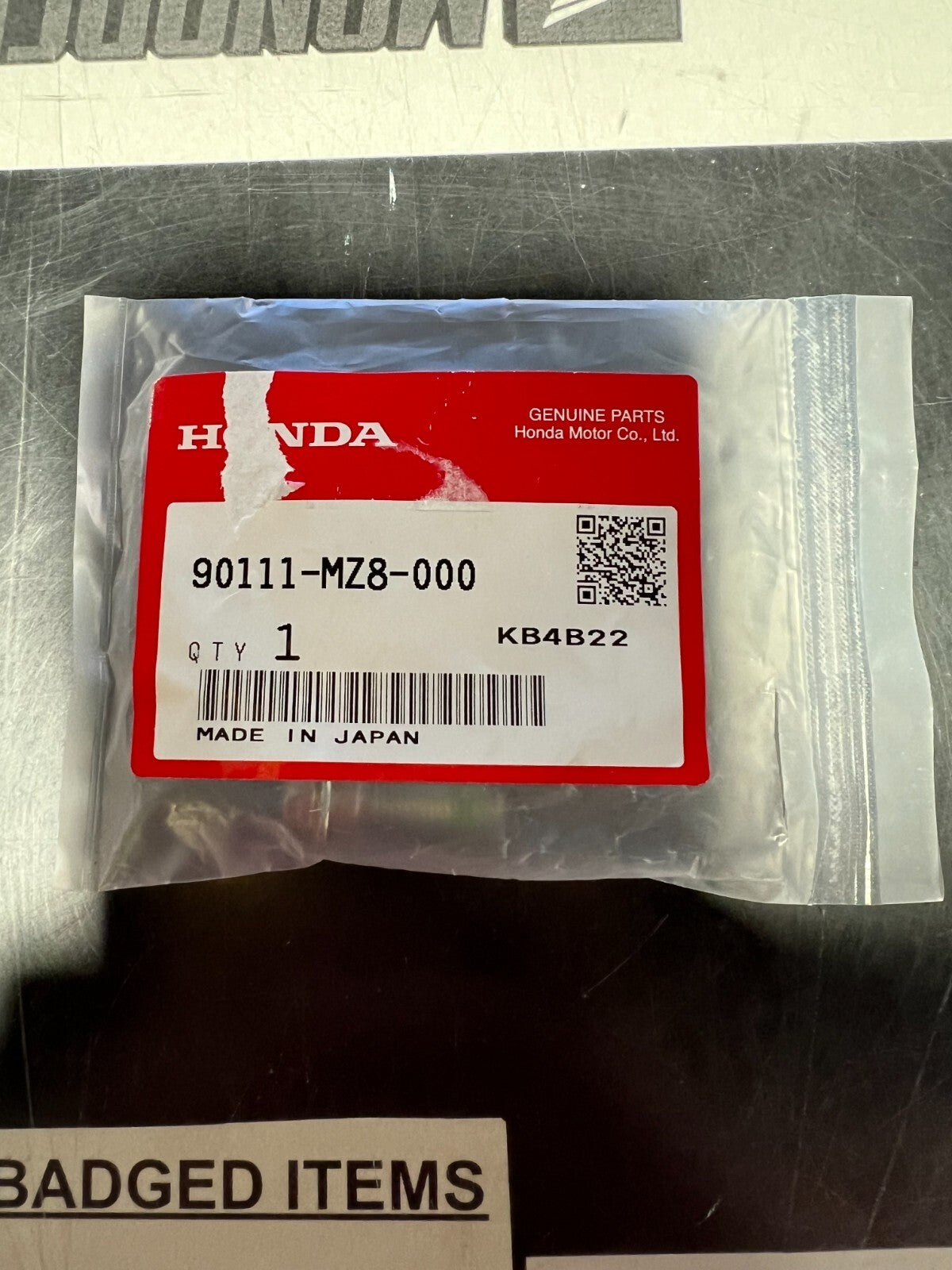 Honda Genuine Part 90111-MZ8-000