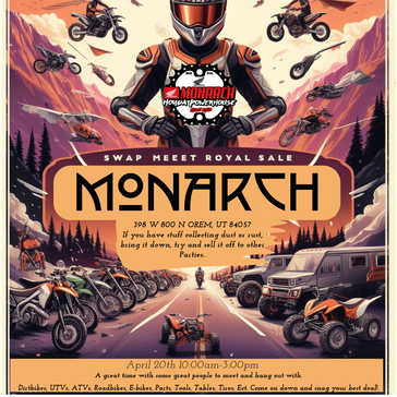 Announcing the 1st Annual Monarch Royal Sale & Swap Meet!