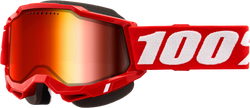 Accuri 2 Snowmobile Goggle Red W/ Red Mirror Lens