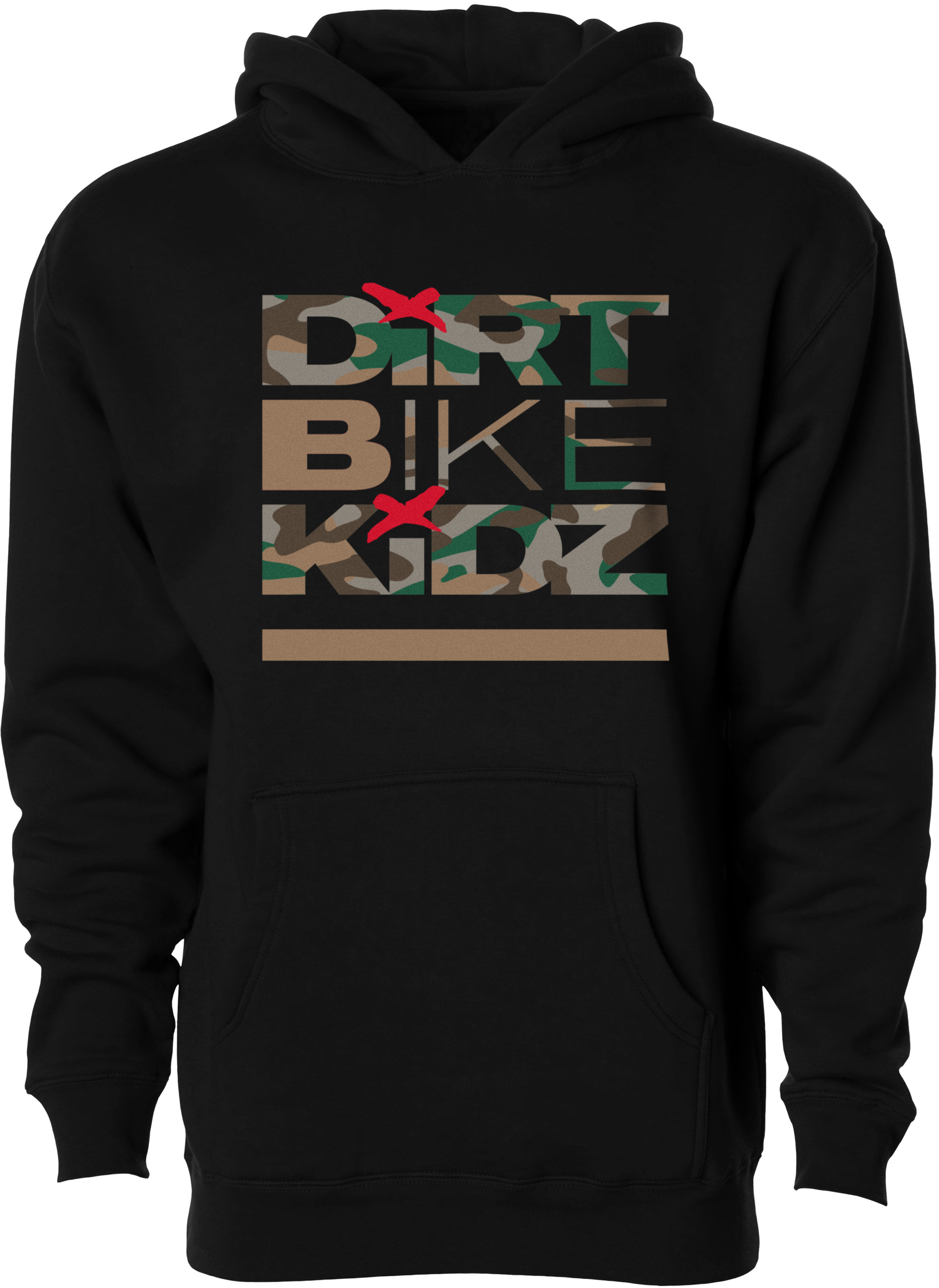 Classic Camo Youth Hoodie Black Yl