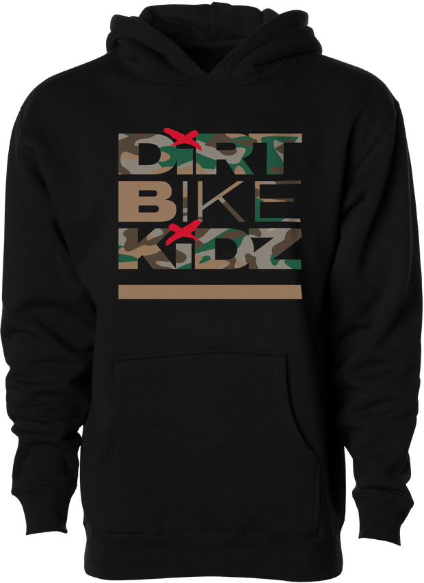 Classic Camo Youth Hoodie Black Yl