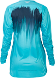 Women's Lite Jersey Aqua/Navy/White Lg