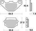 Brembo 90-90 Kawasaki ZZR 250cc Brake Pad - Rear