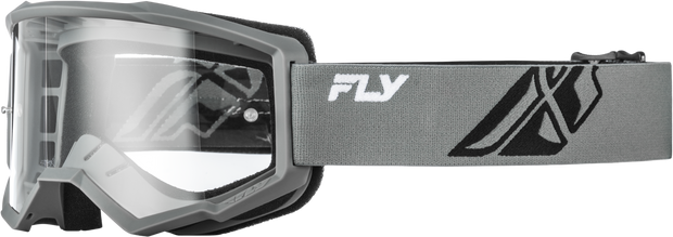 Focus Goggle Grey/Black W/ Clear Lens