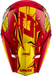 Youth Mx 46y Unstable Helmet Red/Yellow Yl