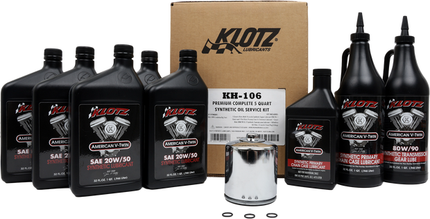 Premium Harley Davidson 4qt Synthetic Oil Change Kit