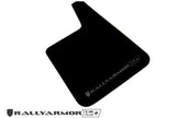 Rally Armor Universal Black UR Plus Mud Flap w/ Metallic Black Logo - Pair