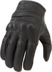 Black Z1R 270 Non-Perforated Gloves in medium size, showing the durable, non-perforated design and snug fit.