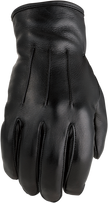 Black Z1R Women's 938 deerskin gloves in XS size, showing soft leather and snug fit for motorcycle or casual wear.