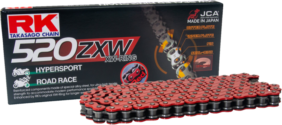 Rr520zxw Drive Chain Red 520 X 120