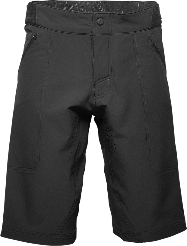 Black THOR Intense Assist cycling shorts, US size 28, designed for comfortable bike riding and athletic performance.