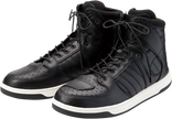 Black Z1R Frontline motorcycle boots in US size 8, featuring durable leather construction and protective design.