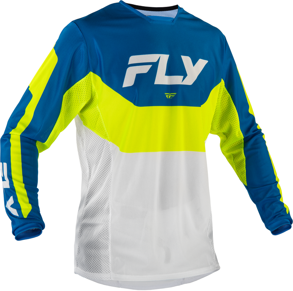 Kinetic Mesh Jersey Blue/White/Hi Vis 2x