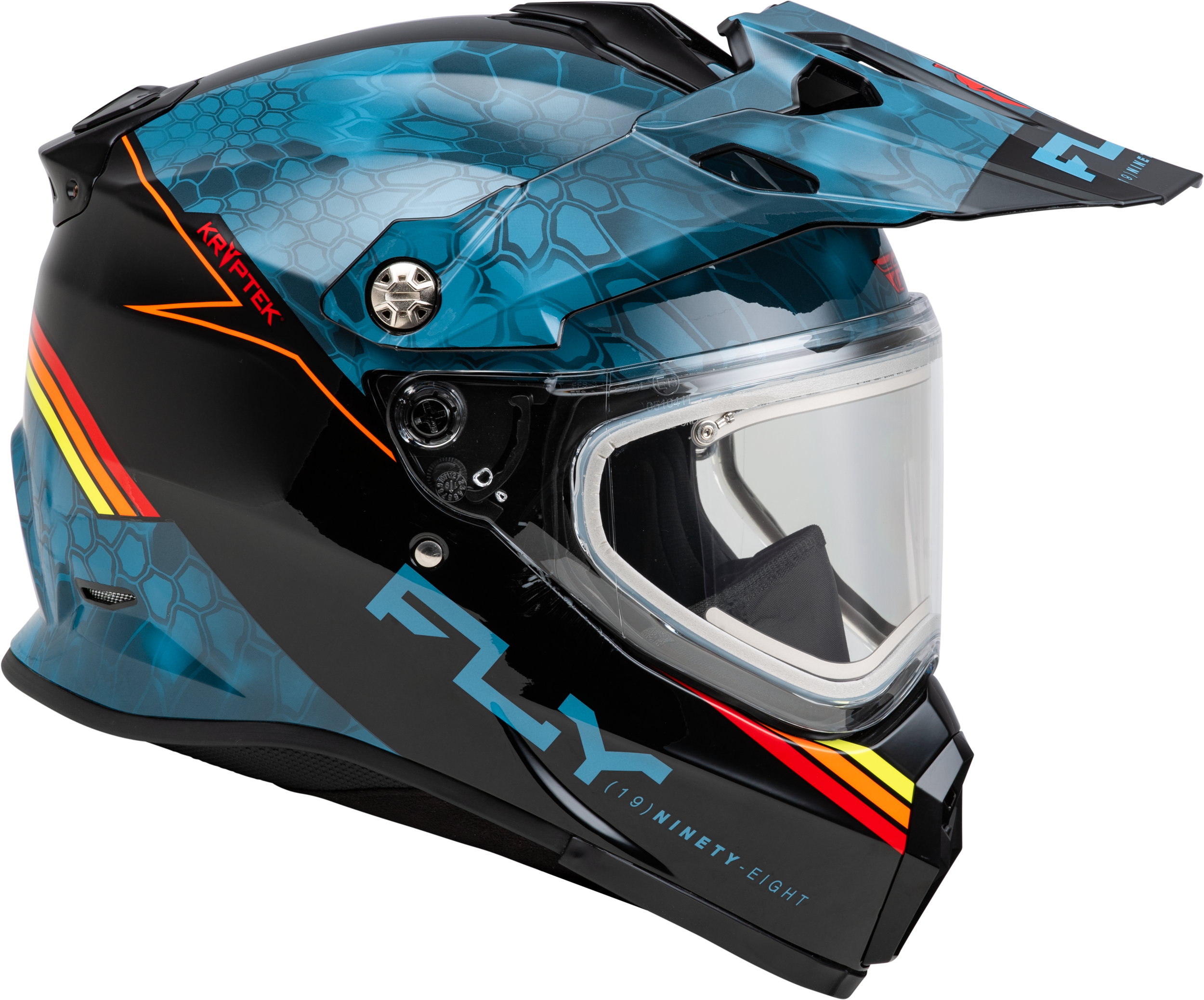 Trekker Cw Conceal Helmet Elec Shld Slate/Black/Red 2x
