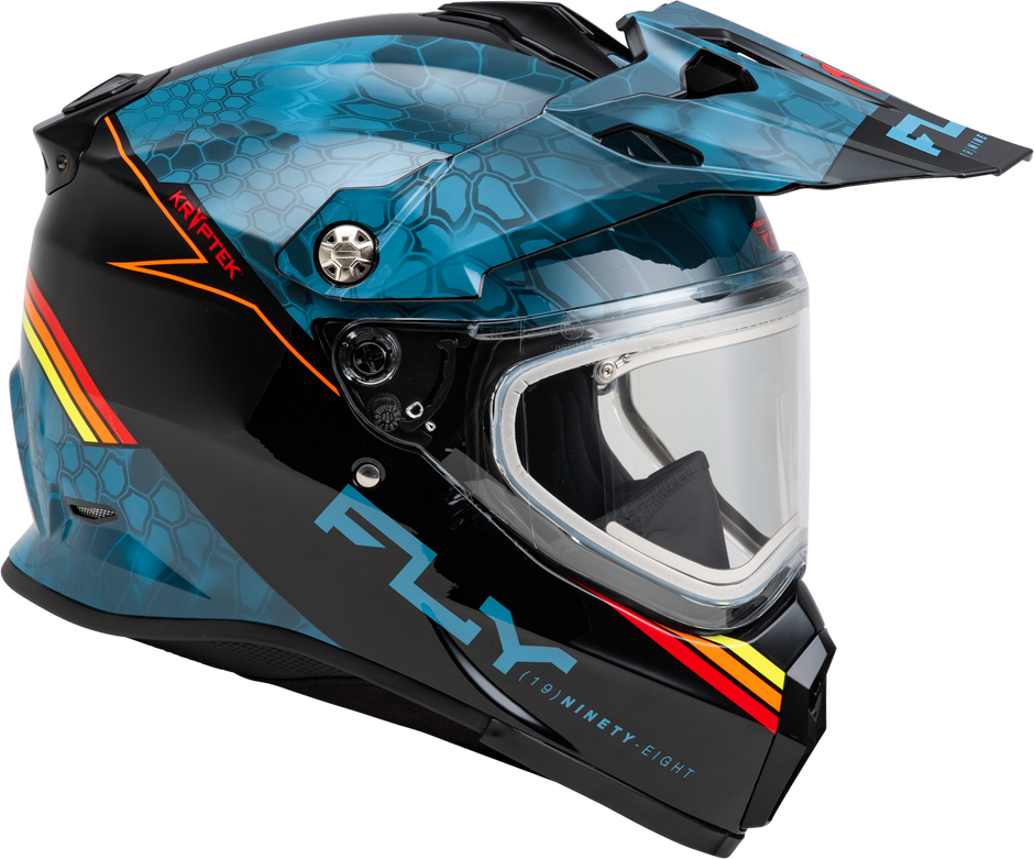 Trekker Cw Conceal Helmet Elec Shld Slate/Black/Red 2x
