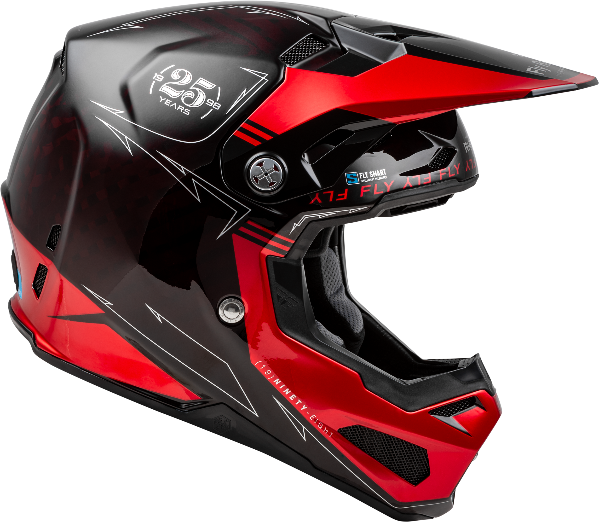 Youth Formula S Carbon Legacy Helmet Red Carbon/Black Yl