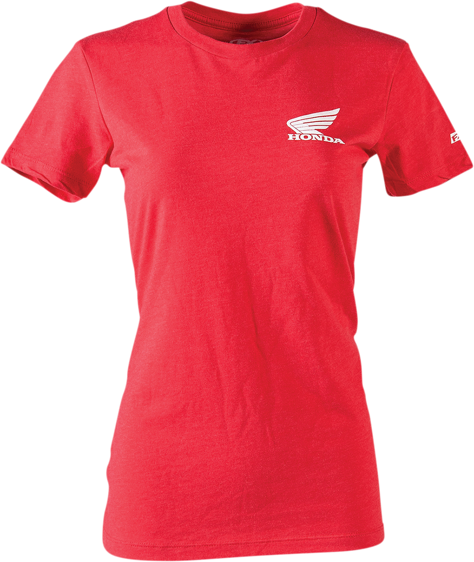 FACTORY EFFEX Women's Honda Icon T-Shirt - Heather Red - Small 24-87310