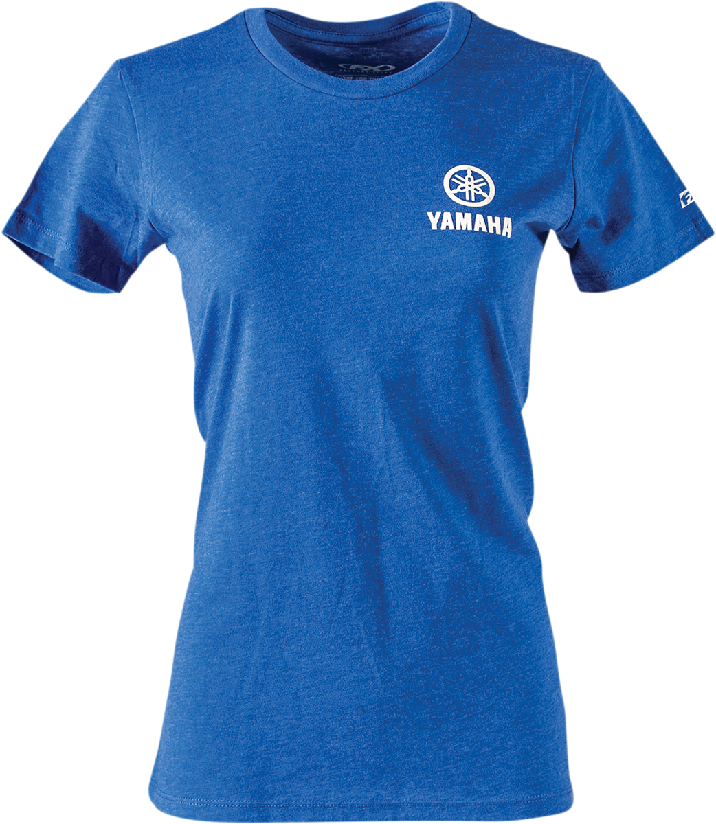 FACTORY EFFEX Women's Yamaha Icon T-Shirt - Heather Royal Blue - Small 24-87210