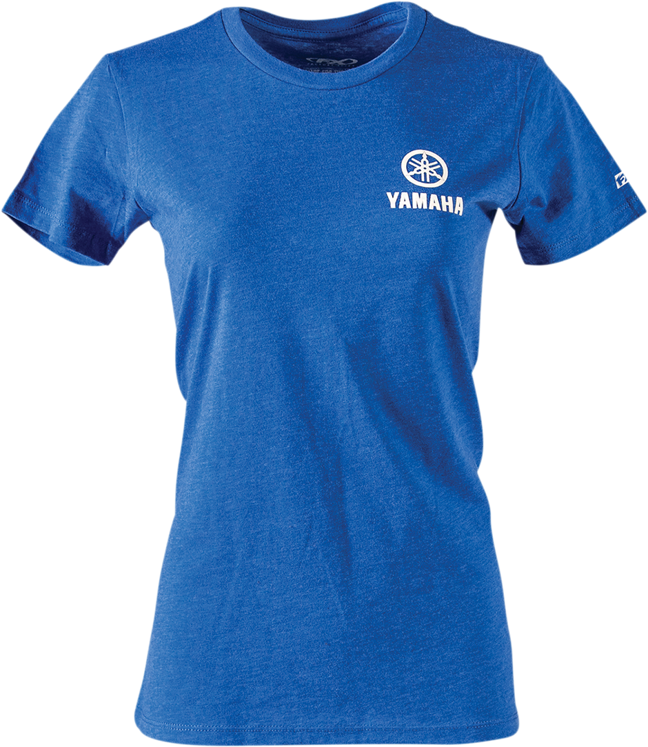 FACTORY EFFEX Women's Yamaha Icon T-Shirt - Heather Royal Blue - Small 24-87210
