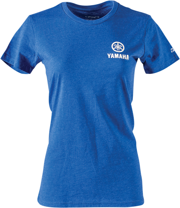 FACTORY EFFEX Women's Yamaha Icon T-Shirt - Heather Royal Blue - Small 24-87210