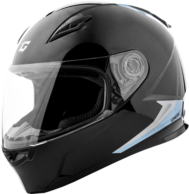 Ff 49 Syth Helmet Black/Silver Blue 2x