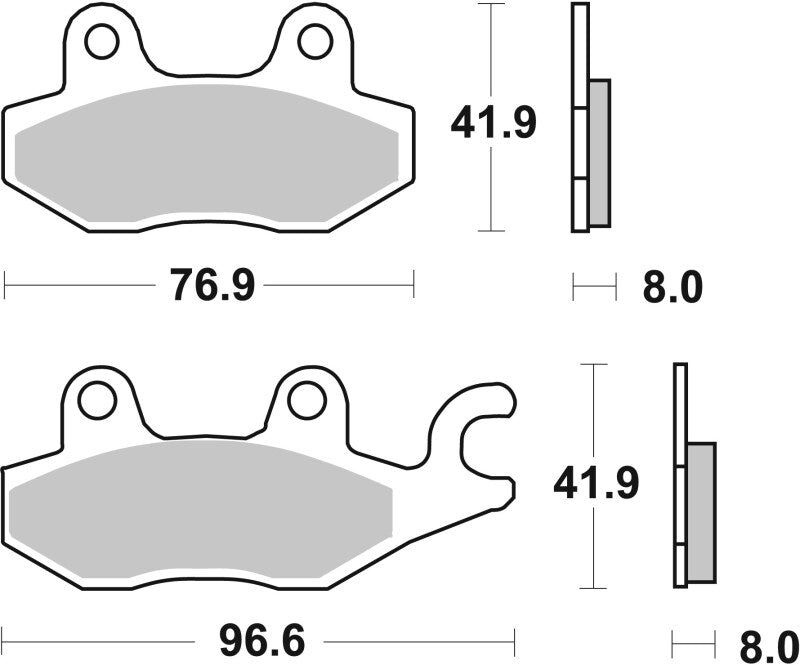 Brembo 02-11 Cagiva Canyon 500cc Brake Pad - Rear