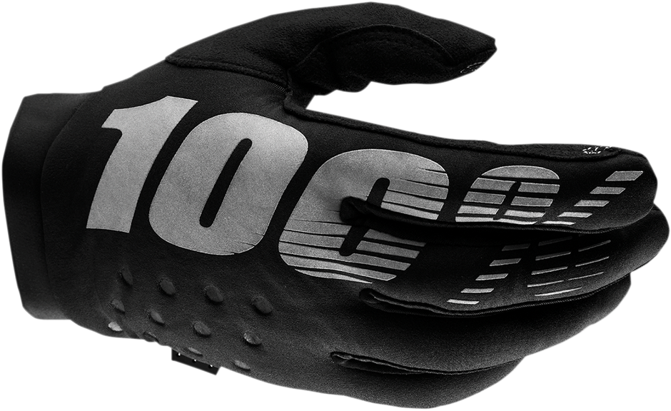 100% Women's Brisker Gloves - Black/Gray - Large 10005-00003