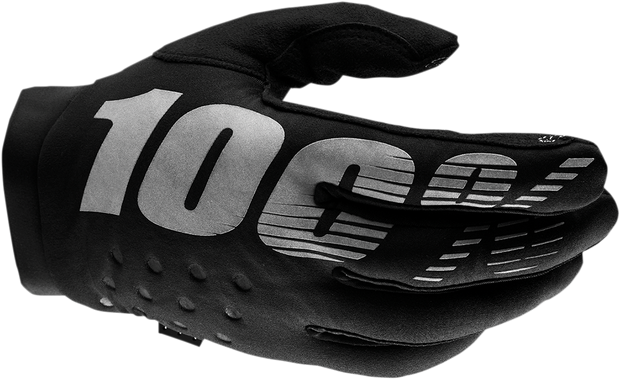 100% Women's Brisker Gloves - Black/Gray - Large 10005-00003