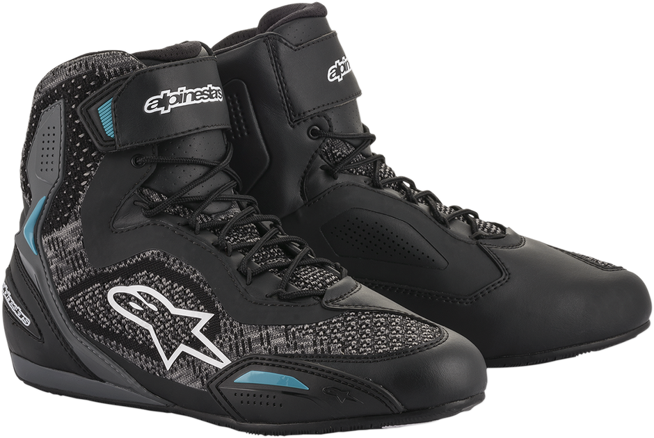 ALPINESTARS Stella Faster-3 Rideknit Shoes - Black/Teal - US 9 / EU 41 251052011709