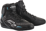 ALPINESTARS Stella Faster-3 Rideknit Shoes - Black/Teal - US 9 / EU 41 251052011709