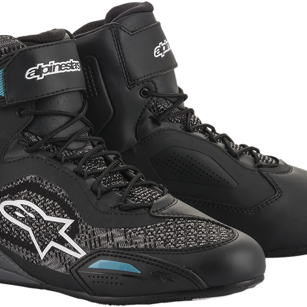 ALPINESTARS Stella Faster-3 Rideknit Shoes - Black/Teal - US 9 / EU 41 251052011709