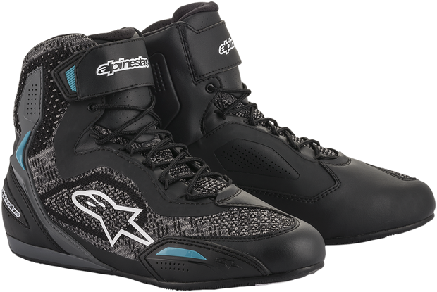 ALPINESTARS Stella Faster-3 Rideknit Shoes - Black/Teal - US 9 / EU 41 251052011709