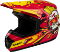 Youth Mx 46y Unstable Helmet Red/Yellow Yl