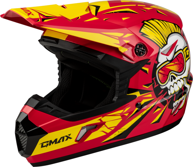 Youth Mx 46y Unstable Helmet Red/Yellow Yl