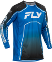 Youth Rayce Bicycle Jersey Blue/Black/White Ys
