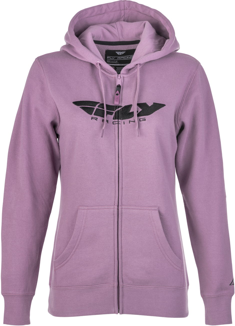 Women's Fly Corporate Zip Up Hoodie Mauve Xl