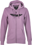 Women's Fly Corporate Zip Up Hoodie Mauve Xl