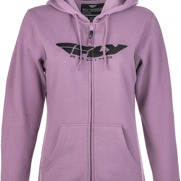 Women's Fly Corporate Zip Up Hoodie Mauve Xl