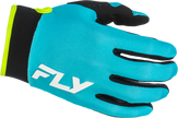 F 16 Gloves Aqua/Black/White Lg