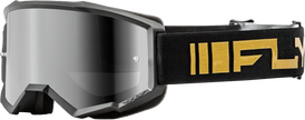 Youth Zone Goggle Black/Gold W/ Silver Mirror/Smoke Lens