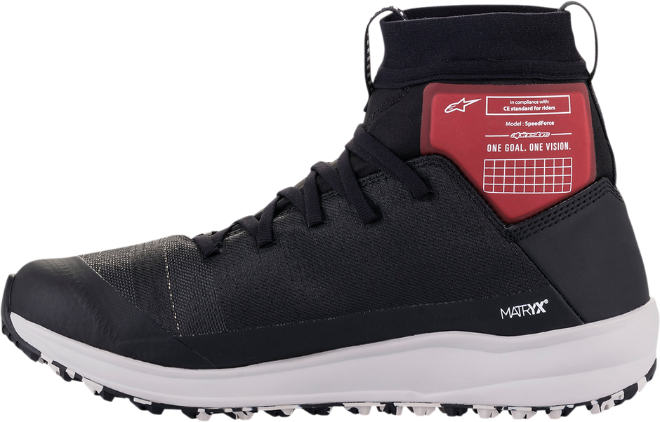 ALPINESTARS Speedforce Shoes - Black/White/Red - US 11 2654321-123-11