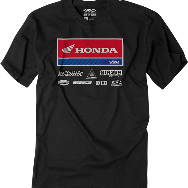 FACTORY EFFEX Honda 21 Racewear T-Shirt - Black - Medium 24-87322
