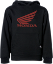 FACTORY EFFEX Youth Honda Wing Pullover Hoodie - Black - Large 25-88344